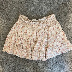 American Eagle Floral Mini Skirt